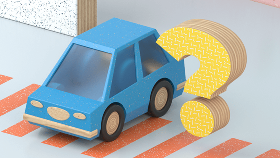 Car with question mark