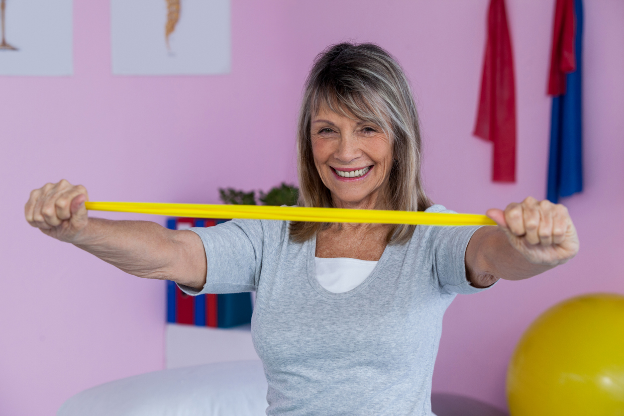 Strengthen your muscles with elastic resistance bands